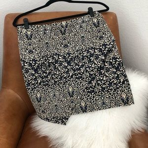 H&M size 10 printed wrap mini skirt